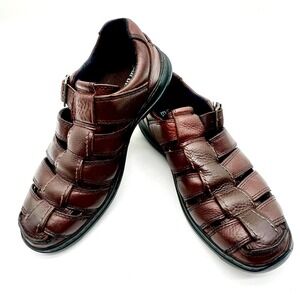 Timberland Earthkeepers Men's 10M Brown Leather Fisherman Sandals